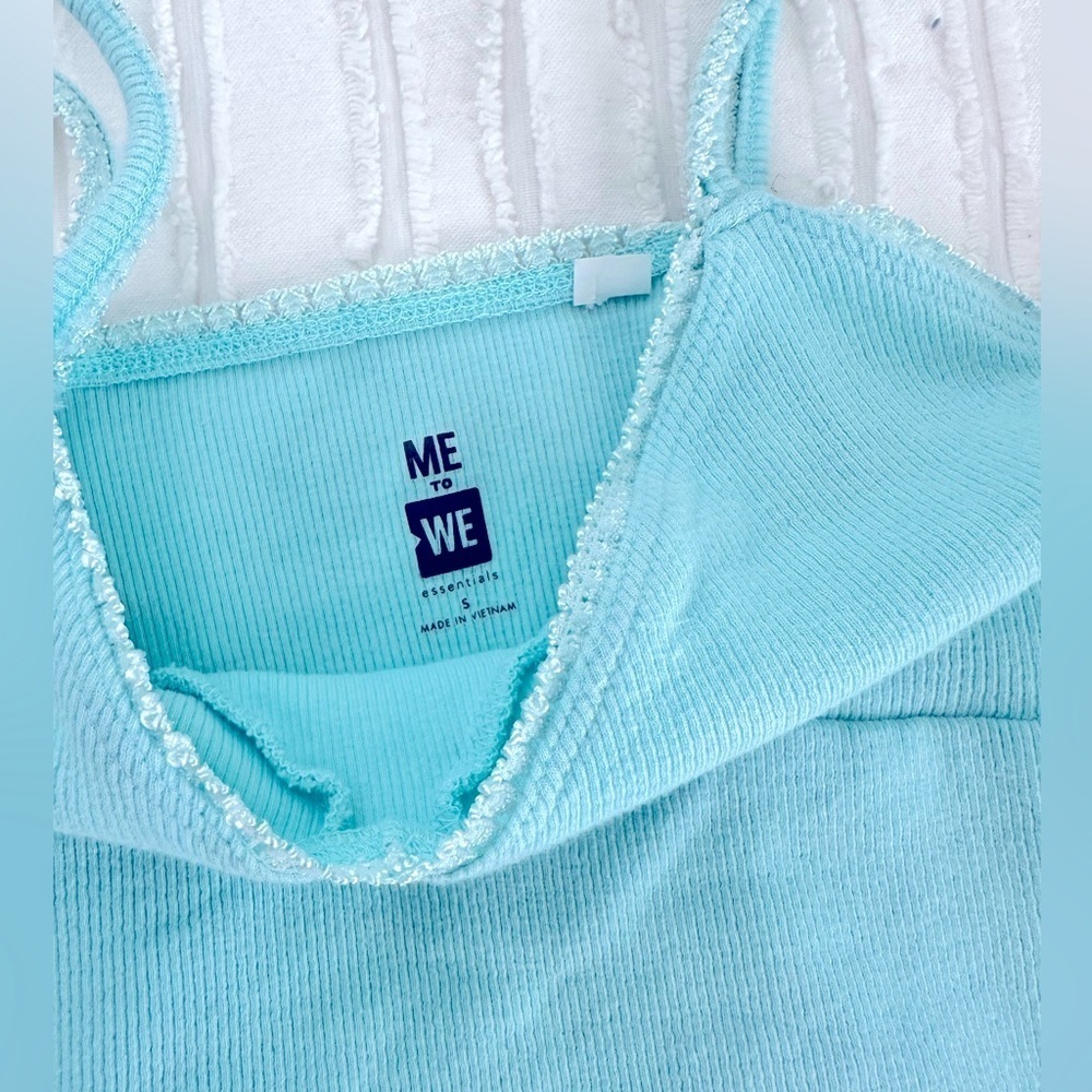Pacsun Me to We Teal Lace Trim Tank Size Small - Picture 6 of 6